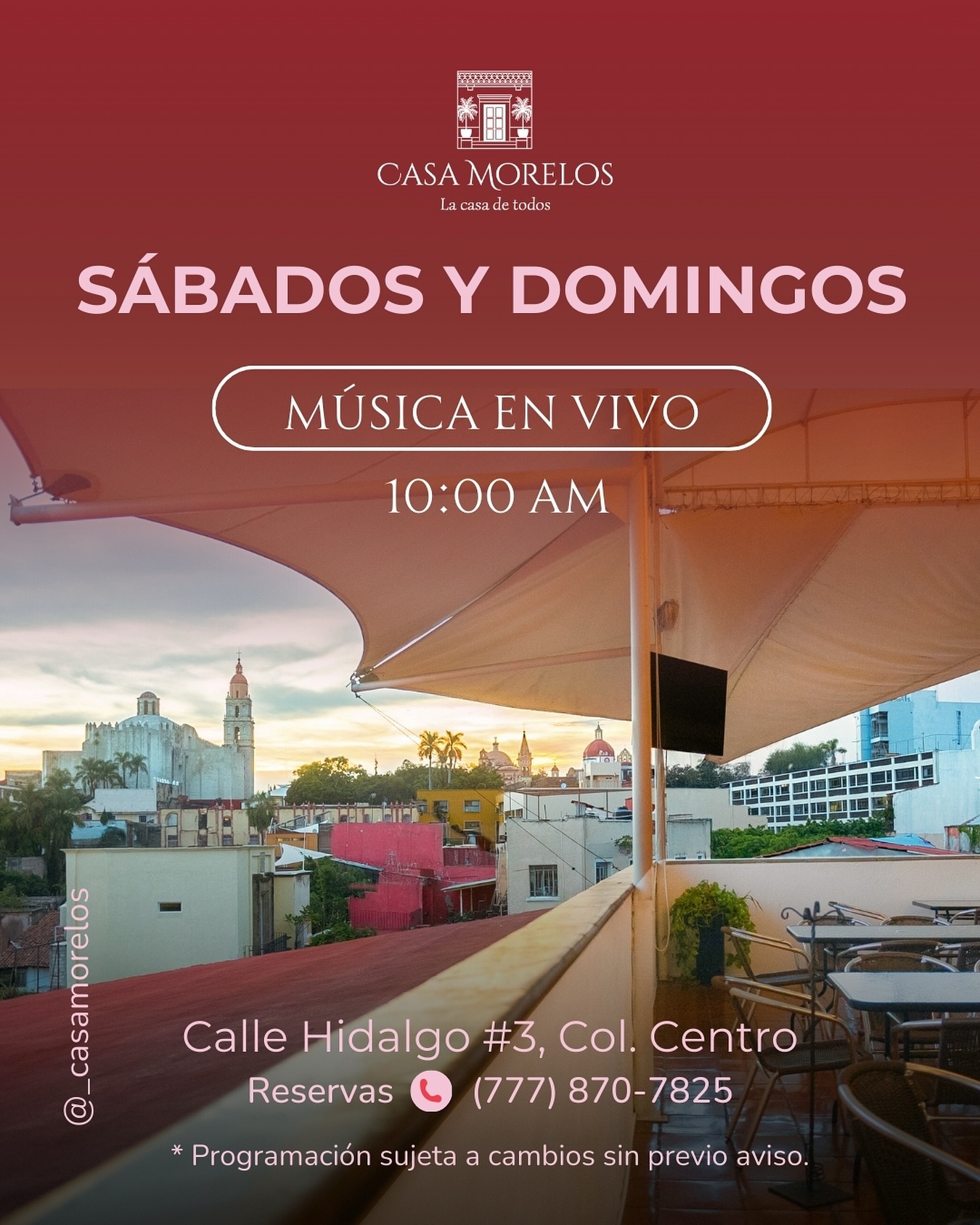 Música en vivo en Casa Morelos